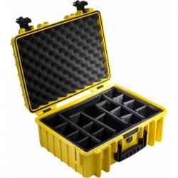B&W Outdoor Cases BW OUTDOOR CASES TYPE 5000 YEL RPD - DIVIDER SYSTEM - Kuffert
